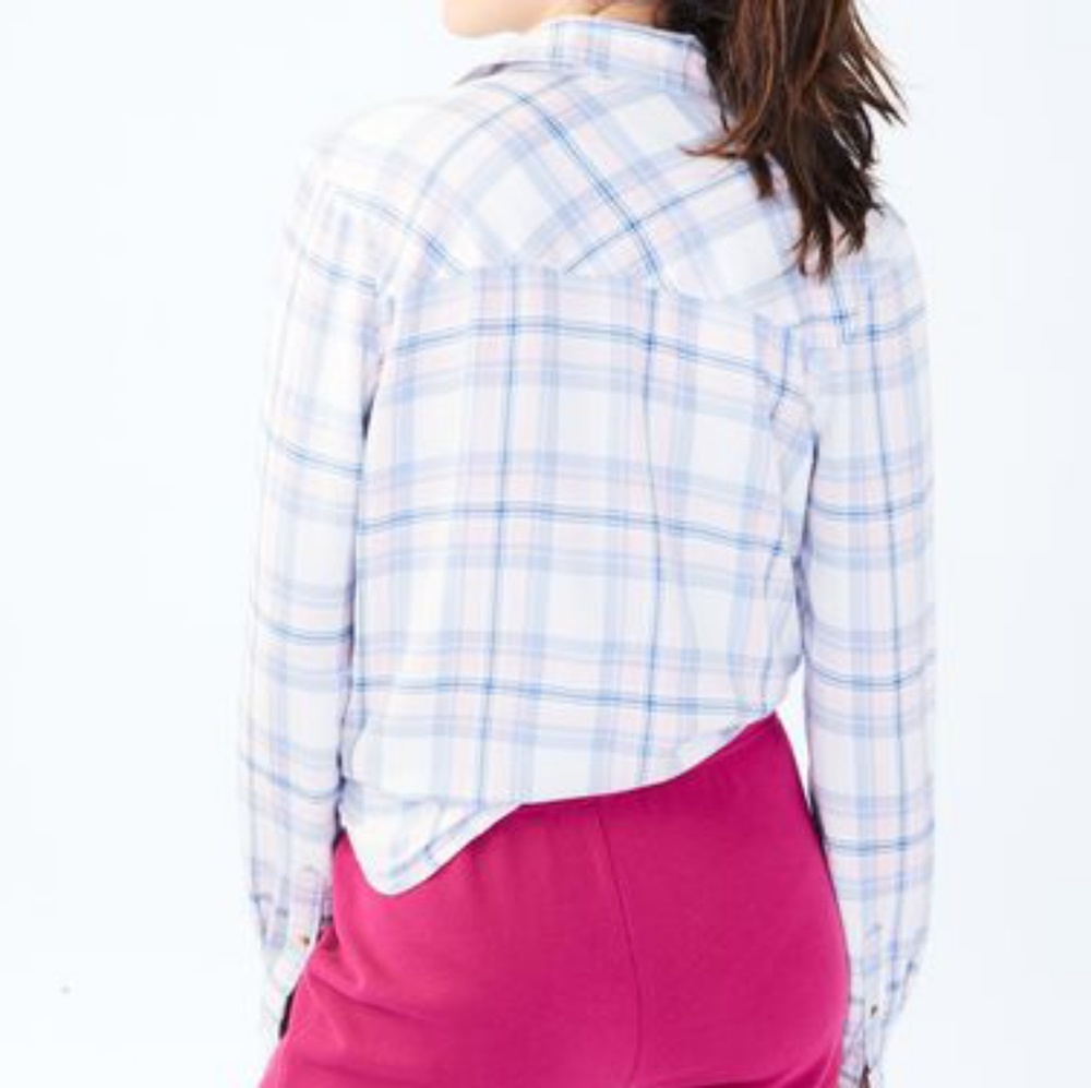 Aeropostale LONG SLEEVE PLAID WOVEN SHIRT